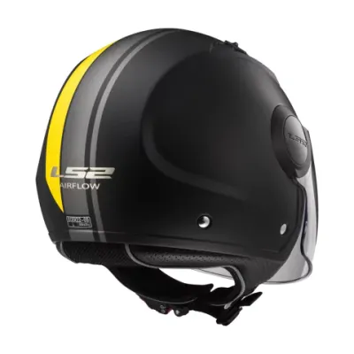Casco 562 Airflow METROPOLIS Negro Amarillo