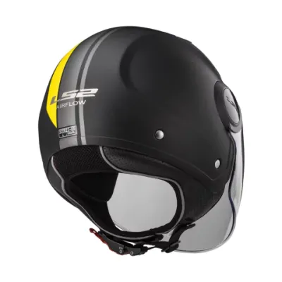 Casco 562 Airflow METROPOLIS Negro Amarillo