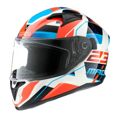 Casco integral Speed ZWITZ Rojo Azul Blanco