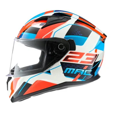 Casco integral Speed ZWITZ Rojo Azul Blanco