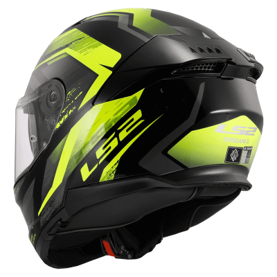 Casco LS2 808 Stream II Fury Amarillo / Negro / Mate
